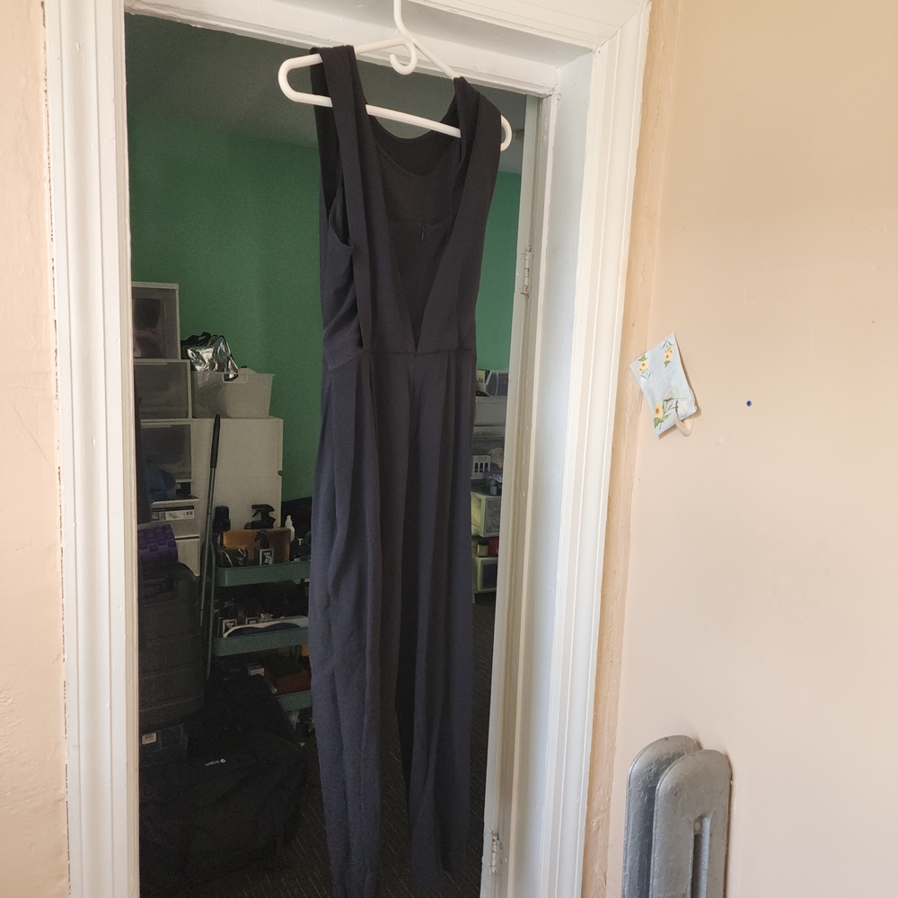 Theory Black Sleeveless Jumpsuit